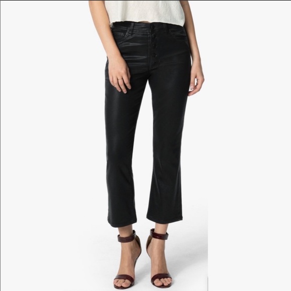 New Joe’s Women’s cropped jeans shiny black - Picture 3 of 9